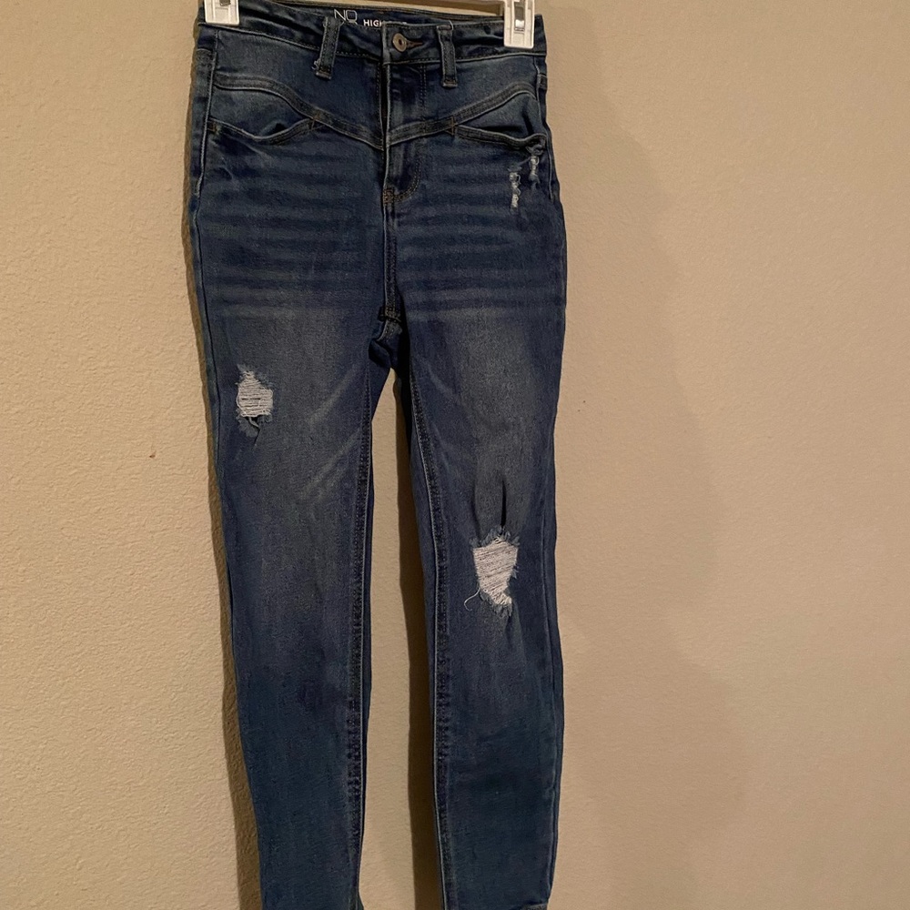 Dark Blue Denim Jeans